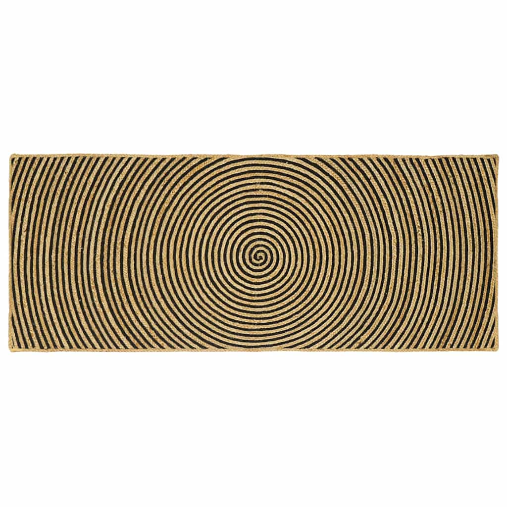 Area Rugs Black 80 x 200 cm Jute