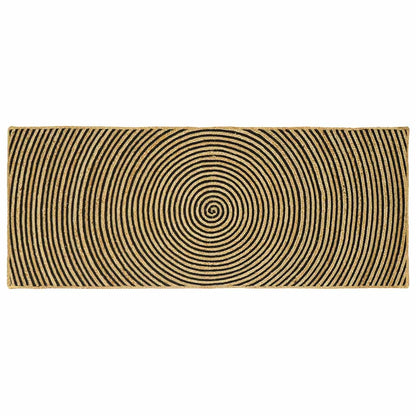 Area Rugs Black 80 x 200 cm Jute