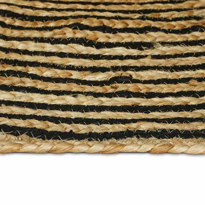 Area Rugs Black 100 x 200 cm Jute