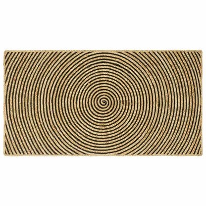 Area Rugs Black 100 x 200 cm Jute