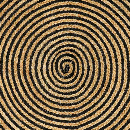 Area Rugs Black 100 x 200 cm Jute