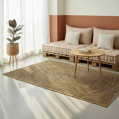 Area Rugs Black 200 x 200 cm Jute