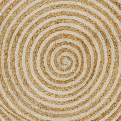 Area Rugs White Ø 210 cm Jute