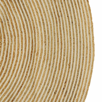 Area Rugs White Ø 210 cm Jute