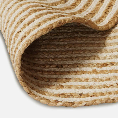Area Rugs White Ø 210 cm Jute