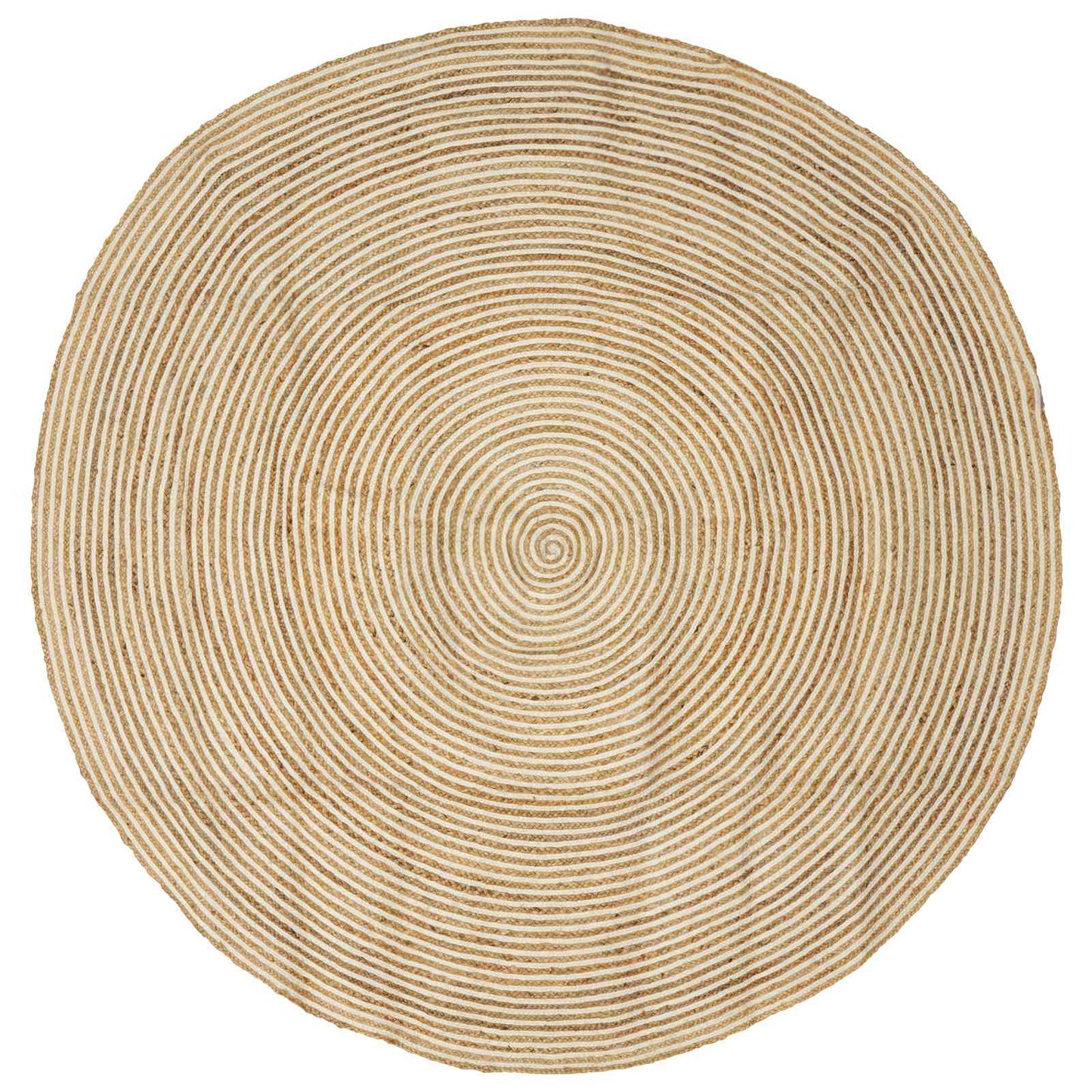 Area Rugs White Ø 210 cm Jute