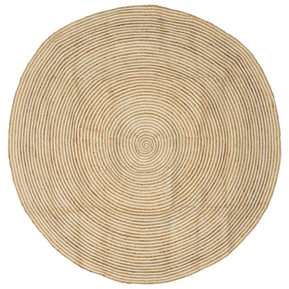 Area Rugs White Ø 210 cm Jute