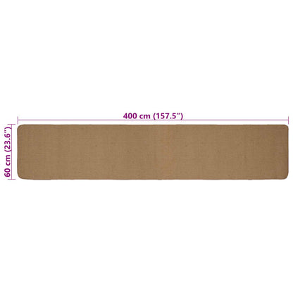 Area Rugs Light Brown 60 x 400 cm Jute