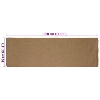 Area Rugs Light Brown 80 x 300 cm Jute