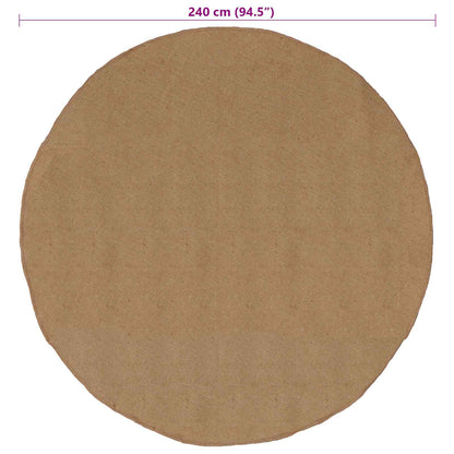 Area Rugs Natural Ø 240 cm Jute