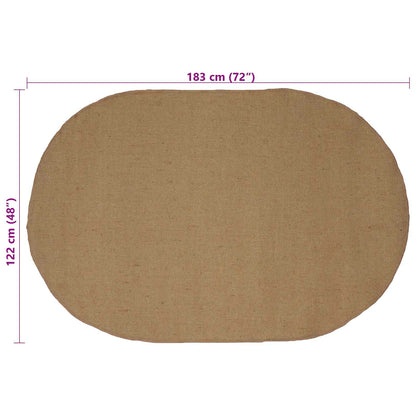 Area Rugs Natural 122 x 183 cm Jute