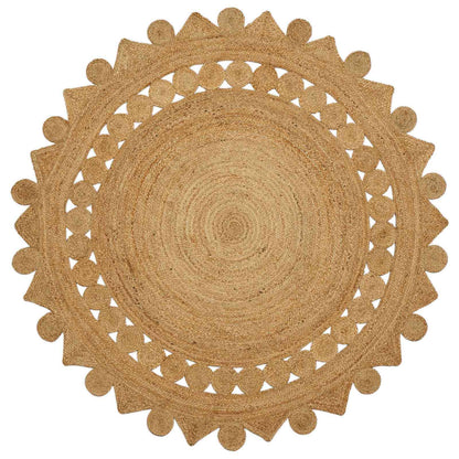 Rug Brown Ø 180 cm Jute