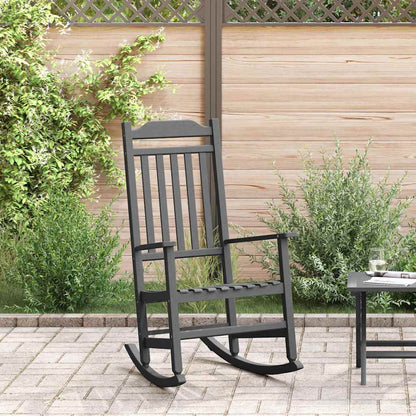 Rocking Chair Black 84 x 65 x 114 cm Resin