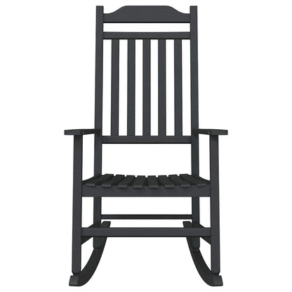 Rocking Chair Black 84 x 65 x 114 cm Resin
