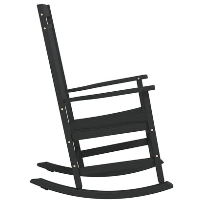 Rocking Chair Black 84 x 65 x 114 cm Resin