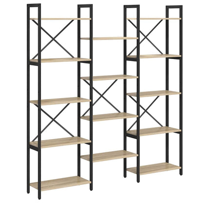 Bookshelf 156 x 25 x 167 cm Engineered Wood Sonoma Oak