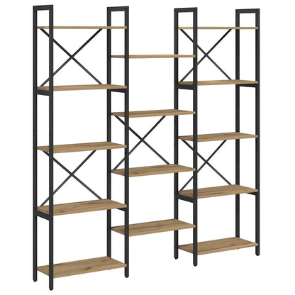 Bookshelf 156 x 25 x 167 cm Engineered Wood Artisan Oak