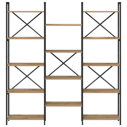 Bookshelf Artisan Oak 156 x 25 x 167 cm Engineered Wood