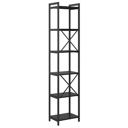 Bookshelf Black Oak 40 x 30 x 189.5 cm Engineered Wood