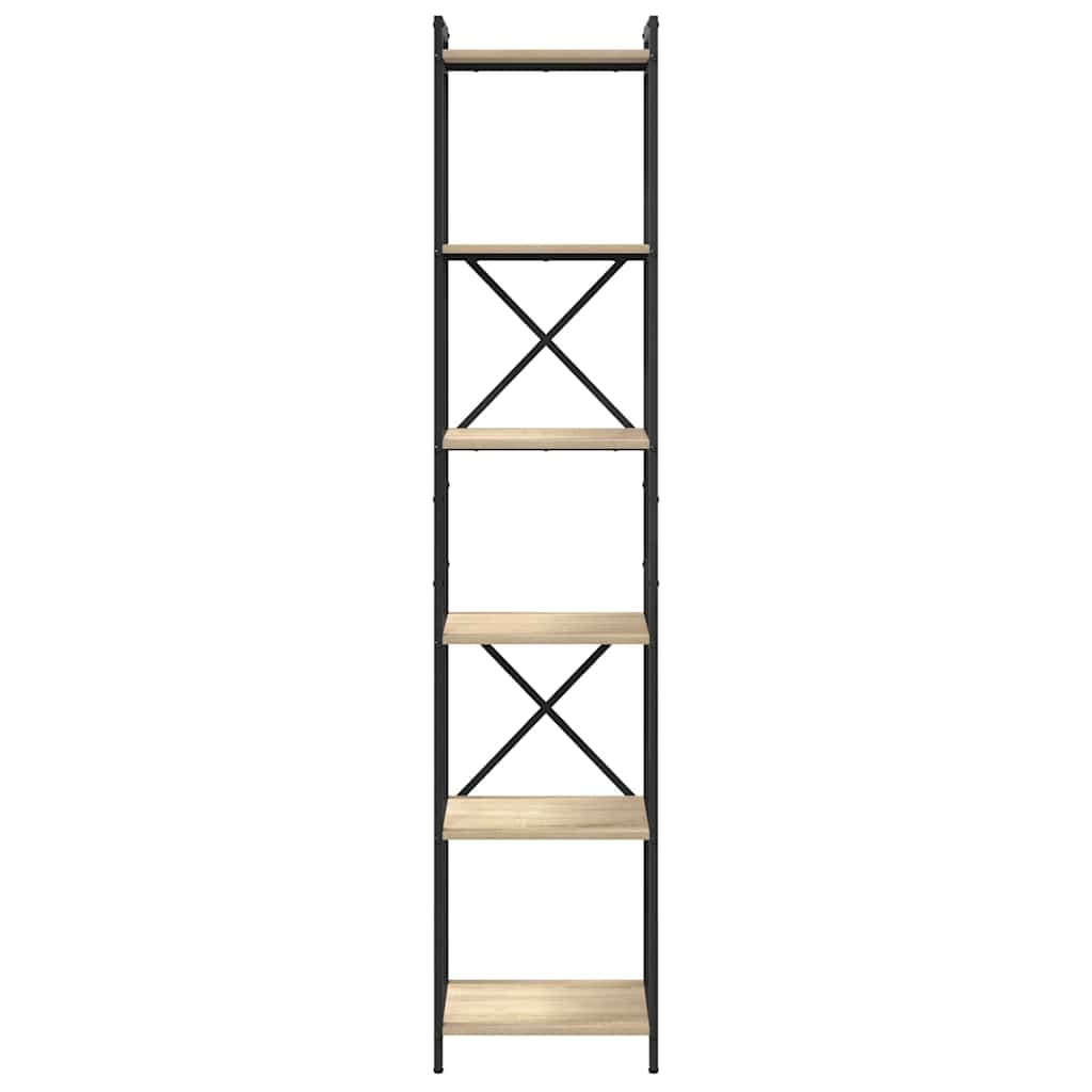 Bookshelf Sonoma Oak 40 x 30 x 189.5 cm Engineered Wood
