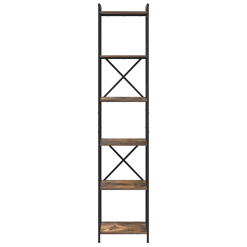 Bookshelf Smoked Oak 40 x 30 x 189.5 cm Engineered Wood