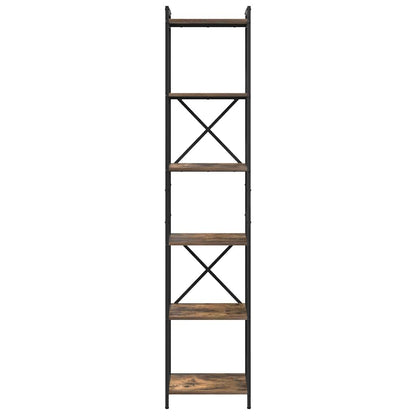 Bookshelf Smoked Oak 40 x 30 x 189.5 cm Engineered Wood