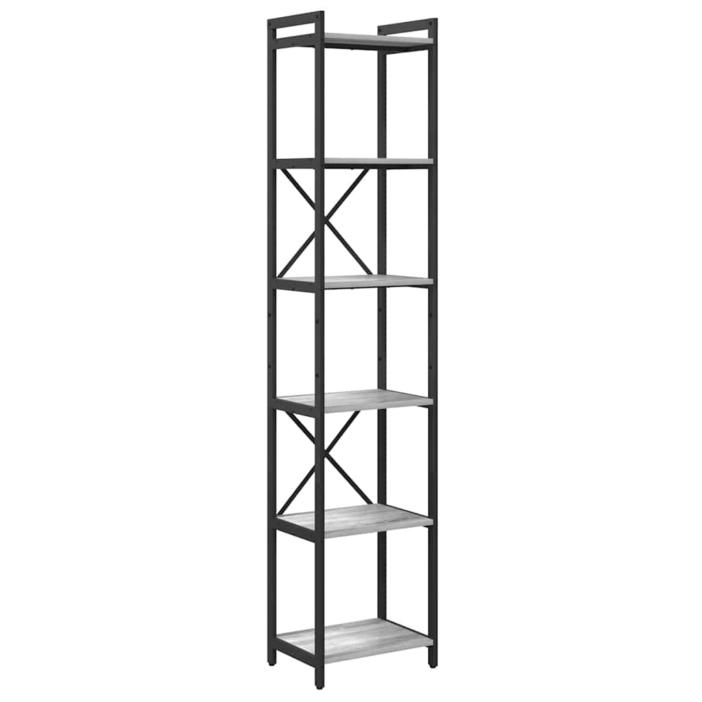 Bookshelf Grey sonoma 40 x 30 x 189.5 cm Engineered Wood
