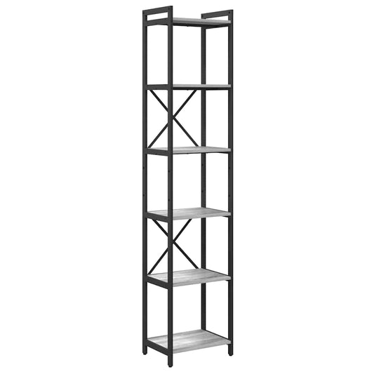 Bookshelf 40 x 30 x 189.5 cm Engineered Wood Grey sonoma