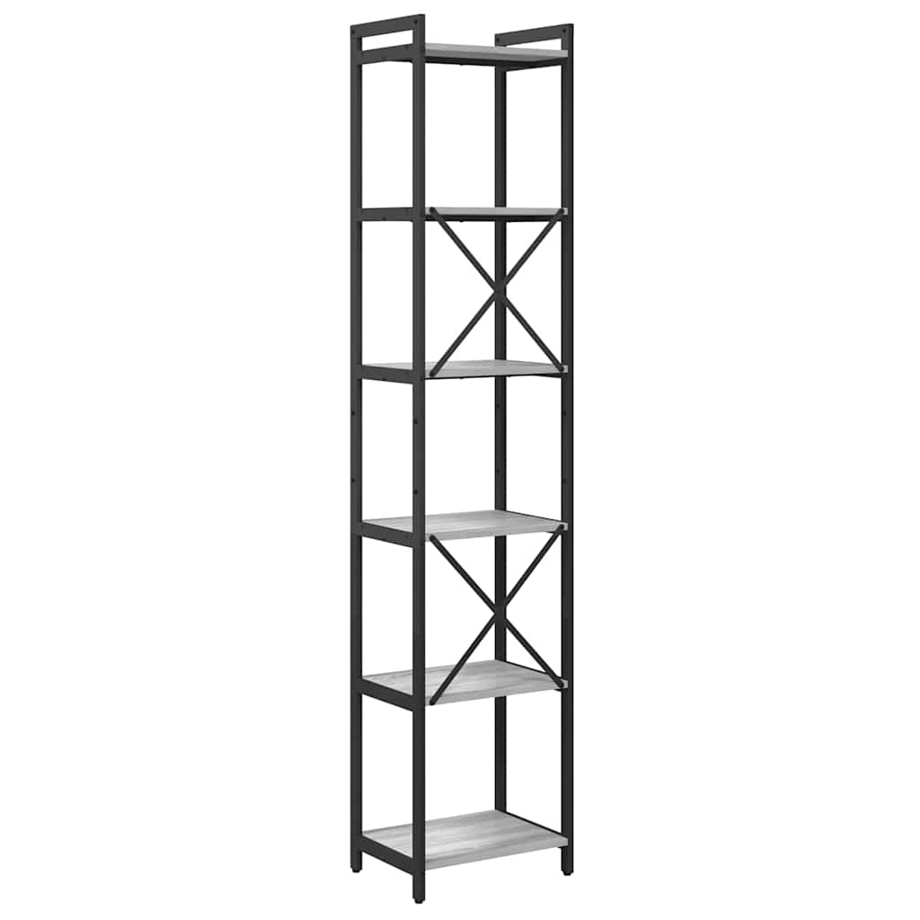 Bookshelf Grey sonoma 40 x 30 x 189.5 cm Engineered Wood