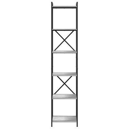 Bookshelf 40 x 30 x 189.5 cm Engineered Wood Grey sonoma