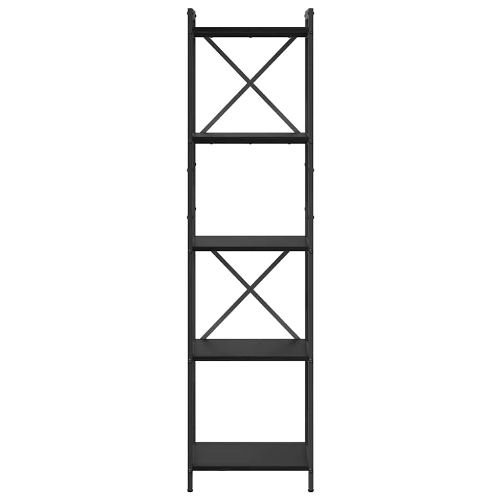 Bookshelf Black Oak 40 x 30 x 155 cm Engineered Wood