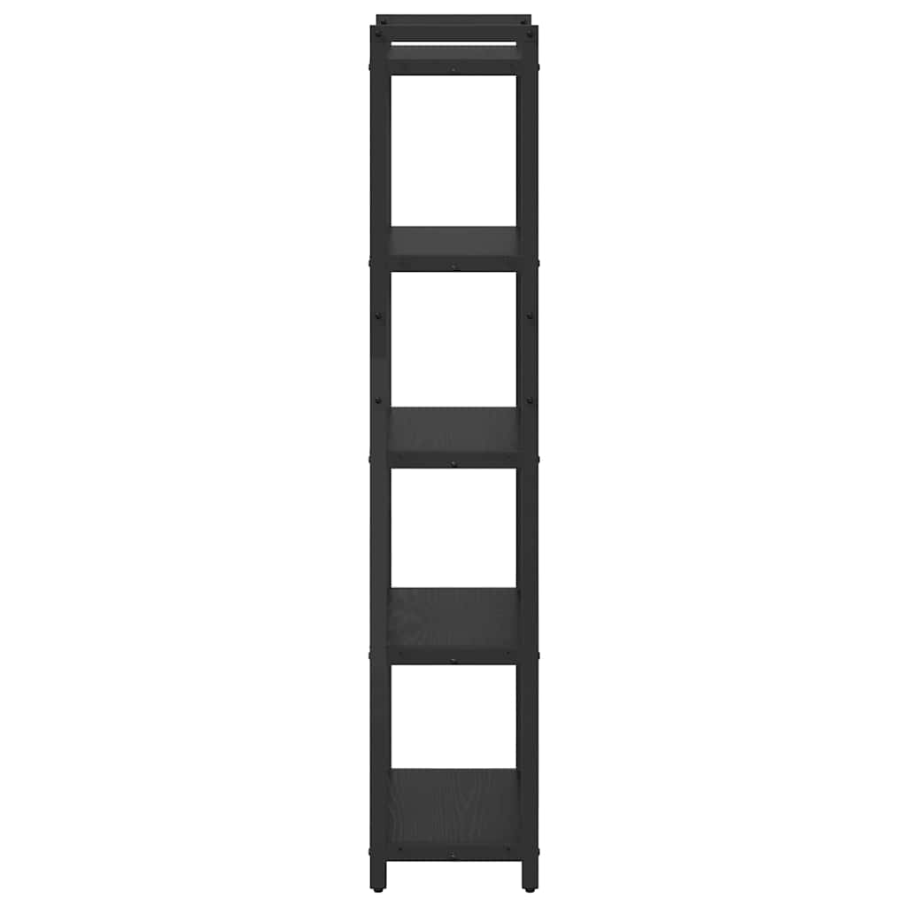 Bookshelf 40 x 30 x 155 cm Engineered Wood Black Oak