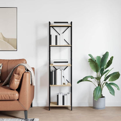 Bookshelf 40 x 30 x 155 cm Engineered Wood Sonoma Oak