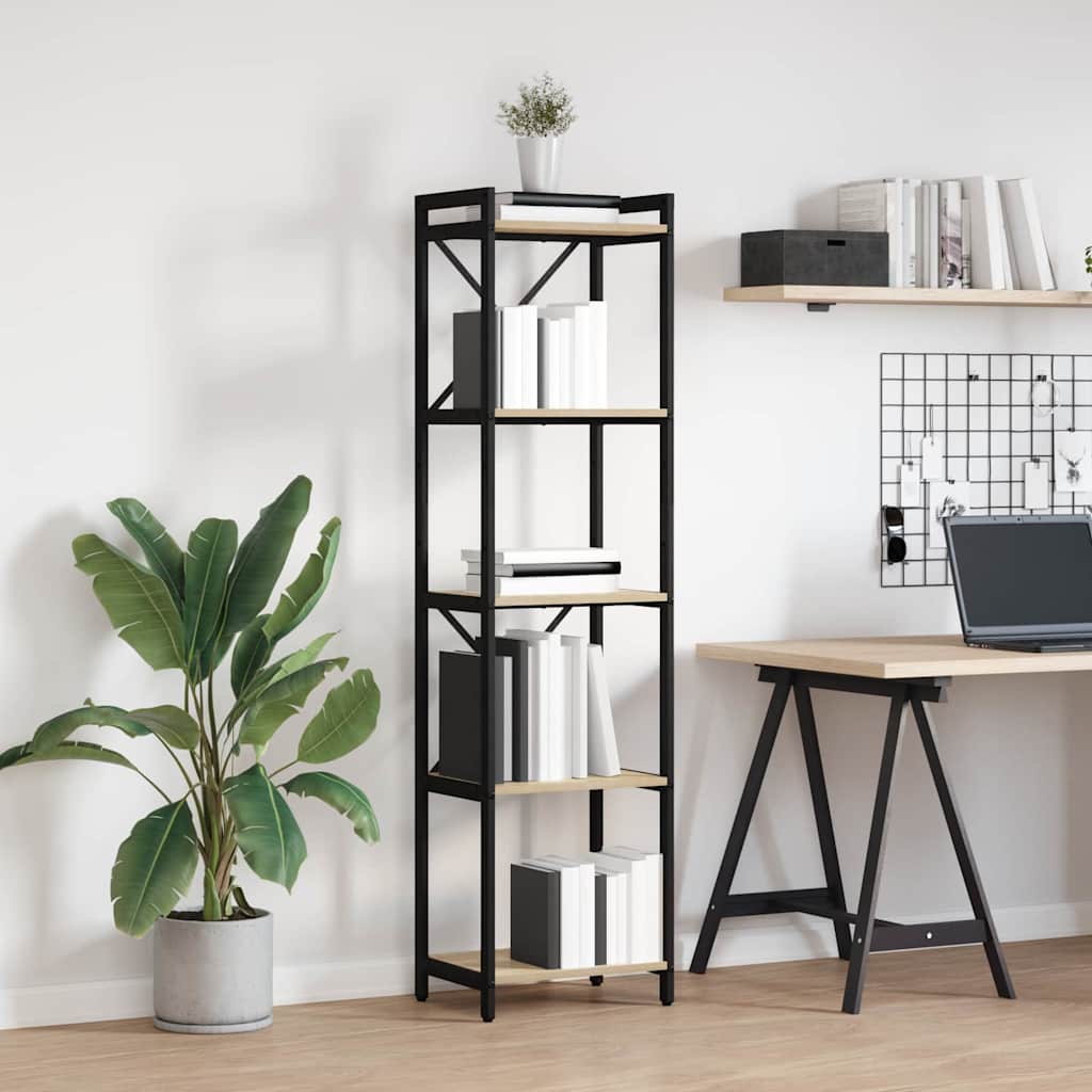 Bookshelf 40 x 30 x 155 cm Engineered Wood Sonoma Oak