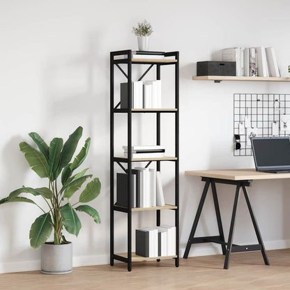 Bookshelf 40 x 30 x 155 cm Engineered Wood Sonoma Oak