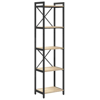 Bookshelf 40 x 30 x 155 cm Engineered Wood Sonoma Oak
