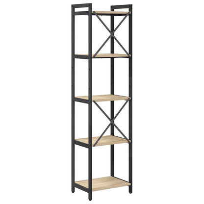 Bookshelf 40 x 30 x 155 cm Engineered Wood Sonoma Oak
