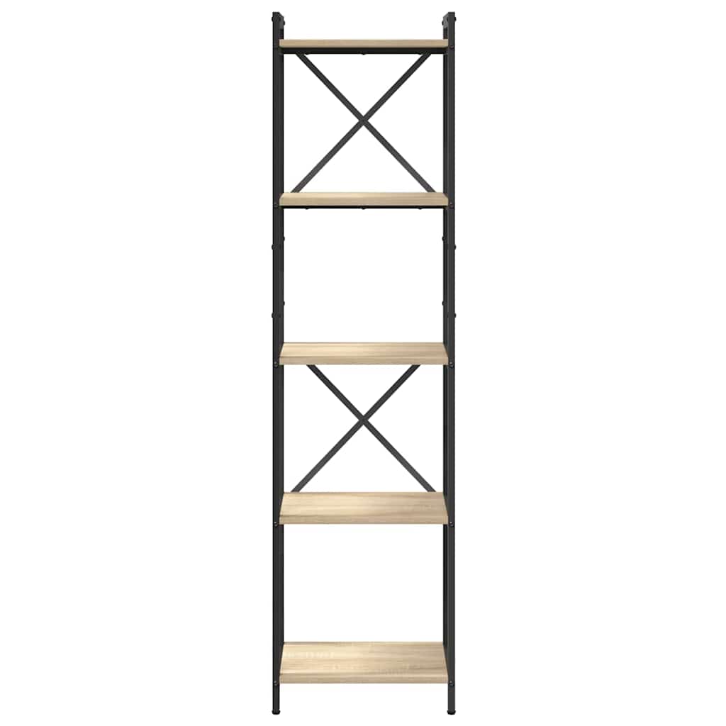 Bookshelf 40 x 30 x 155 cm Engineered Wood Sonoma Oak