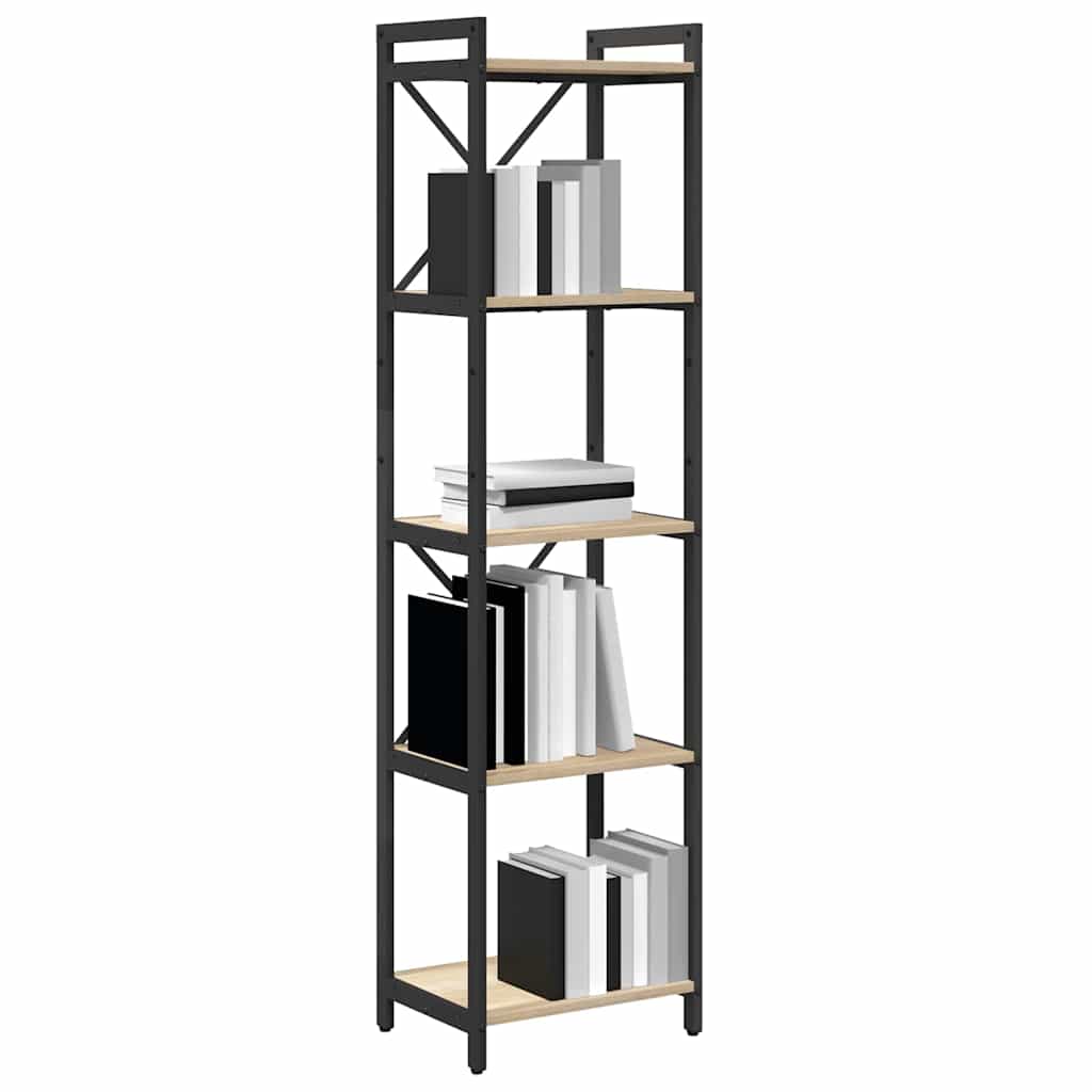 Bookshelf Sonoma Oak 40 x 30 x 155 cm Engineered Wood