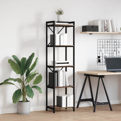 Bookshelf Smoked Oak 40 x 30 x 155 cm Engineered Wood