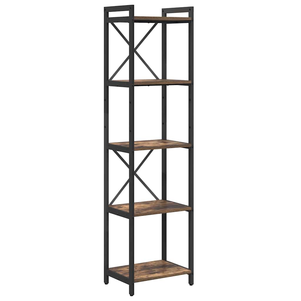 Bookshelf 40 x 30 x 155 cm Engineered Wood Smoked Oak