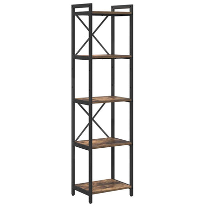 Bookshelf 40 x 30 x 155 cm Engineered Wood Smoked Oak