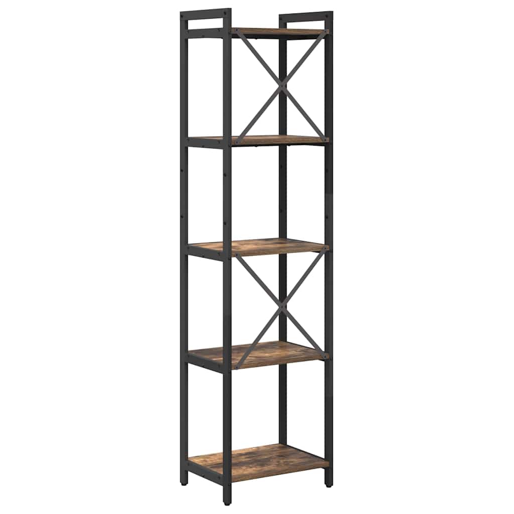 Bookshelf 40 x 30 x 155 cm Engineered Wood Smoked Oak