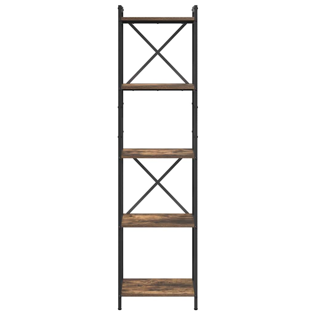 Bookshelf 40 x 30 x 155 cm Engineered Wood Smoked Oak