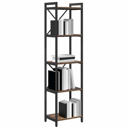 Bookshelf 40 x 30 x 155 cm Engineered Wood Smoked Oak
