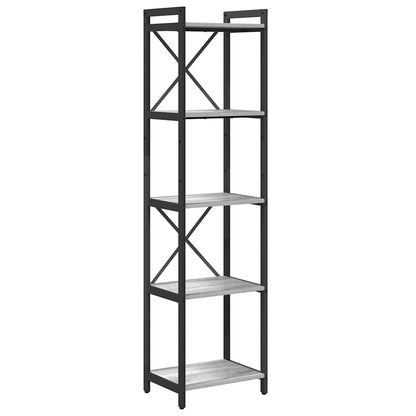 Bookshelf 40 x 30 x 155 cm Engineered Wood Grey sonoma