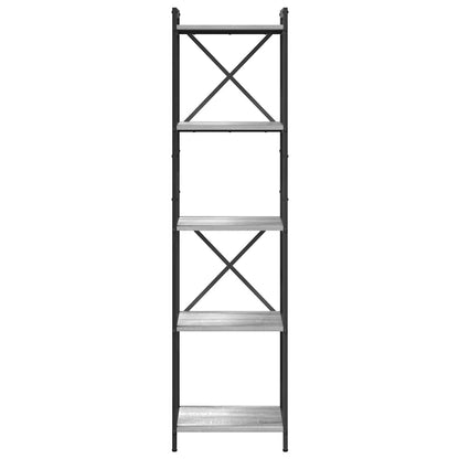 Bookshelf 40 x 30 x 155 cm Engineered Wood Grey sonoma