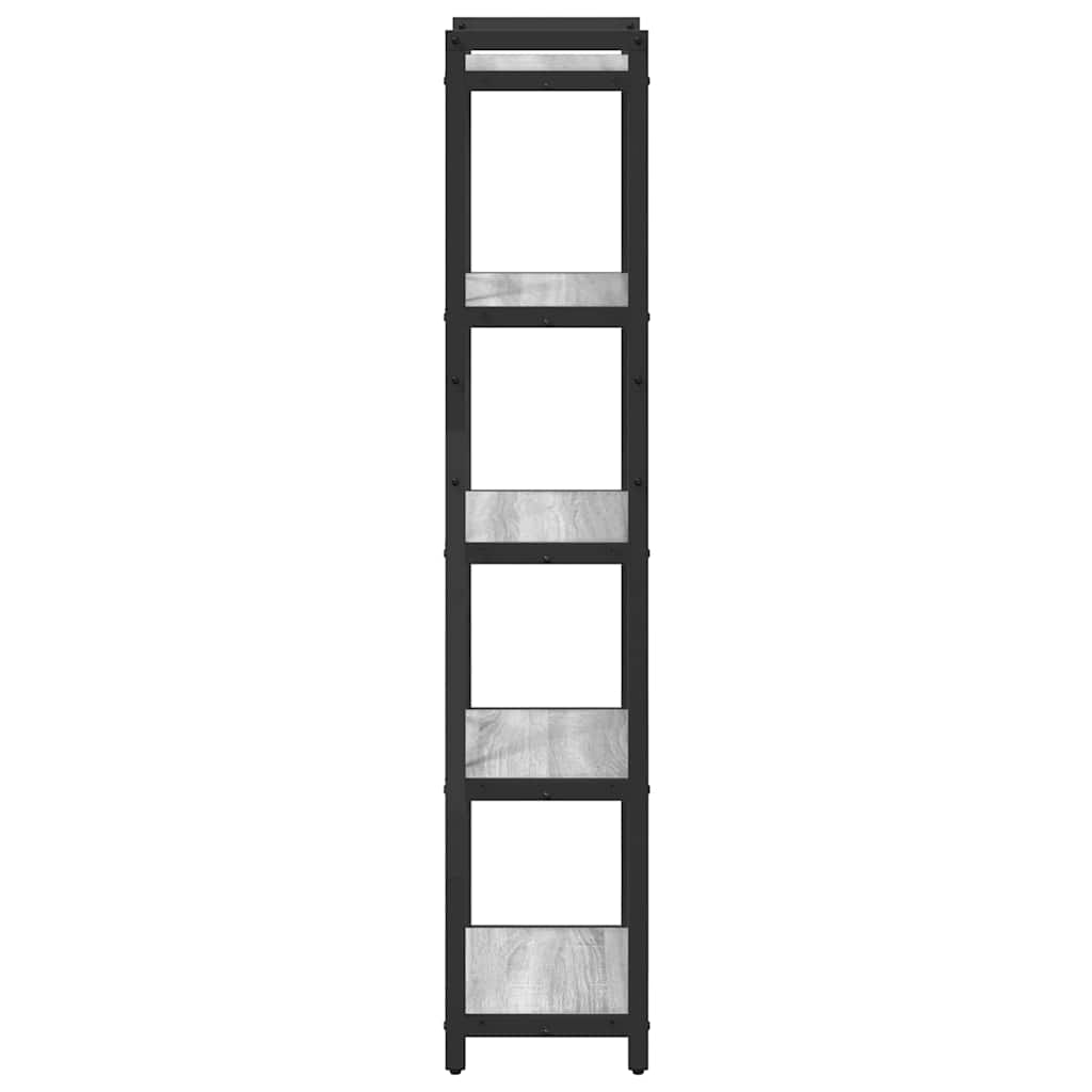 Bookshelf 40 x 30 x 155 cm Engineered Wood Grey sonoma