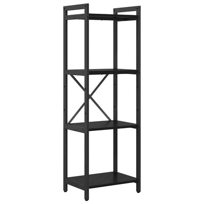 Bookshelf Black Oak 40 x 30 x 119 cm Engineered Wood