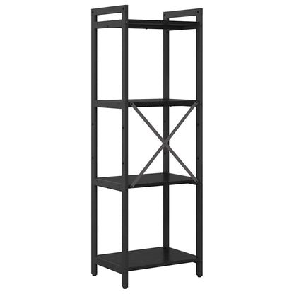 Bookshelf Black Oak 40 x 30 x 119 cm Engineered Wood